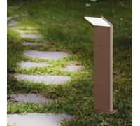 Ideal Lux 322568 OUTDOOR STYLE Lampadaire/mât d'éclairage LED pour l'extérieur, H 500 mm, 9 W, 1100/820 lm, 4000 K, IP54, brun café