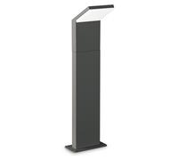 Ideal Lux 322599 OUTDOOR STYLE Lampadaire/poteau d'éclairage LED d'extérieur, H 500 mm, 9 W, 1100/830 lm, 4000 K, IP54, anthracite