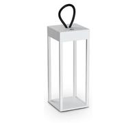 Ideal Lux 323251 ENYA Lampe d'extérieur portable H300 mm LED 5 W 300/190 lm 3000 K IP54 blanche, batterie rechargeable, marche/arrêt