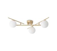 Ideal Lux ATLAS Plafonnier Globe à 3 Lumières Laiton