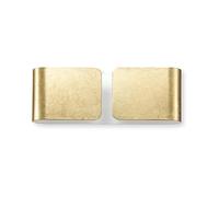 Ideal Lux CLIP AP2 MINI Suitable For Indoor use G9 40 W Gold - Wall Lighting (Surfaced, Bedroom, Gold, Metal, iP20, 2 Bulb (s))
