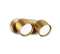 Ideal Lux DODO Spot de plafond double à 2 lumières en laiton