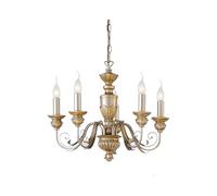 Ideal Lux Dora SP5 Suspension Pendante Résine et Or Antique
