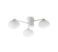 Ideal Lux Plafonnier HERMES Globe 3 lumières 60 cm Blanc