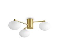 Ideal Lux HERMES Plafonnier Globe 3 Lumières 60cm Laiton