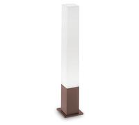 Ideal Lux IdealLux 213088 EDO OUTDOOR PT1 SQUARE Poteau de jardin GX53 1x15W IP44 Café