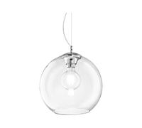 Ideal Lux NEMO SP1 D40 Lampe à suspension, verre, transparent