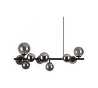 Ideal Lux PERLAGE Plafonnier Suspendu Globe Linéaire à 10 Lumières Noir