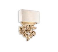 Ideal Lux Peter AP2 Lampe murale E14, bois, 30,5 x 45,5 cm