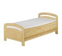 Idéal pour les personnes âgées lit extra haut en pin massif 90x200 avec literie 60.43-09M