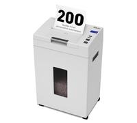 Ideal Shredcat 8292 Destructeur avec Auto-Alimentation, Coupe croisée 4x10 mm (jusqu'à 200 Feuilles, Niveau de sécurité P-4, Conforme RGPD, détruit également Les Cartes de crédit, agrafes)