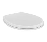 Ideal Standard Abattant WC Universel, Lunette Toilette, Siège WC, UREA, Charnières chromées, Modèle authentique, Blanc, W302601