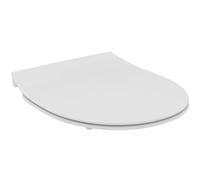 Ideal Standard abattant WC universel, ovale, Slim - Blanc (Smartguard+) | Avec fermeture automatique (Softclose), abattant WC ovale amovible pour un nettoyage facile, antibactérien, E3746HY