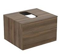 Ideal Standard Adapto Meuble sous lavabo U8594FW 600x380x505mm, 1 tiroir, décor en noyer