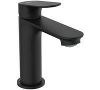 Ideal Standard Alero robinetterie pour lavabo, avec bonde, 100 mm - Noir | Robinet de salle de bain avec dispositif de vidange Push-Open, économe en eau, BE183XG