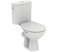 Ideal Standard Alpha - WC combiné avec siège, évacuation vario, remplissage latéral, blanc W333401