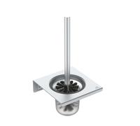 Ideal Standard ALU+ - Brosse WC murale avec support, verre dépoli/argenté BD593SI