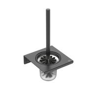 Ideal Standard ALU+ - Brosse WC murale avec support, verre dépoli/noir soyeux BD593XG