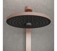 Ideal Standard – Douche de tête ALU+ BD581RO, diamètre 26 cm, 2 types de jets, rosé