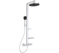 Ideal Standard Alu+ ensemble de douche mural avec thermostat avec douche pluie chrome BD583SI
