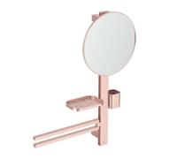 Ideal Standard Miroir ALU+ BD588RO avec porte-serviettes, tablette et gobelet rosé