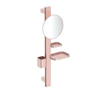 Ideal Standard ALU+ - Miroir cosmétique avec étagère et gobelet pour brosses à dents et dentifrice, rosé BD589RO