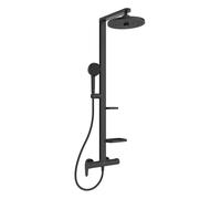 Ideal Standard ALU+ - Set de douche avec mitigeur, diamètre 26 cm, 2 jets, noir soyeux BD584XG