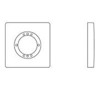 Ideal Standard Archimodule 2000 rosace A1504AA 83 x 83 mm, chromé