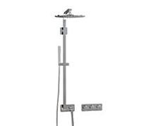 Ideal Standard Archimodule Combinaison de douche soft A1551AA soft, avec douchette bâton, douche pluie et système de douche, chromé