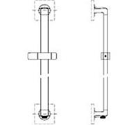 Archimodule idéal-standard Archimodule 900 mm, avec coude de raccordement Archimodule , chromé