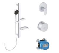 pack de robinetterie Ideal Standard Alu+ BE127SI mitigeur de douche, argent