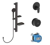 pack de robinetterie Ideal Standard Alu+ BE127XG mitigeur de douche, noir soie