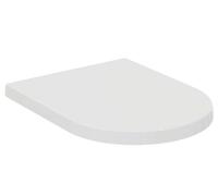 Ideal Standard Abattant WC Blend T376001 rond blanc – fermeture douce, charnières inox amovibles