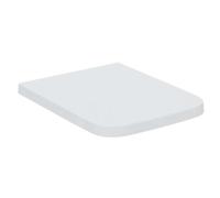 Ideal Standard Abattant WC Blend T392701 Fermeture douce, charnières amovibles inox Blanc carré