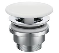 Ideal Standard - Bonde, non refermable Universal avec recouvrement en céramique blanc soyeux mat