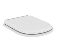 Ideal Standard – Siège de toilettes Calla T627801 – Forme en D, blanc, charnières chromées