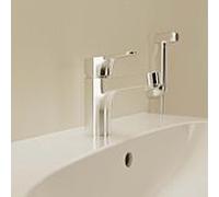 Ideal Standard Cerabase H80 mitigeur lavabo BC834AA chromé , avec douche latérale, sans garniture de vidange , saillie 106 mm
