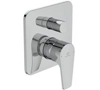 Ideal Standard - Cerafine D, Mitigeur monocommande pour baignoire ou douche encastré, Deux voies, Parties extérieures, Chrome