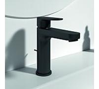 Ideal Standard Cerafine O mitigeur lavabo BC699XG Silk Noir, saillie 125mm, avec garniture de vidage