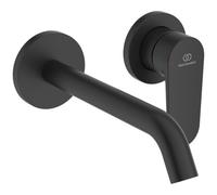 Ideal Standard Cerafine O Nuovo Mitigeur de lavabo - Noir (189x112,5x175mm) | Cartouche FirmaFlow durable, mousseur caché, robinet économe en eau (4 l/min), design arrondi