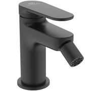 Ideal Standard Cerafine O Nuovo Robinet bidet, Hauteur bec 68 mm, Flow straightener (3,8l/min), Easy Fix, design arrondi - Noir Mat (48x130,5x121mm)