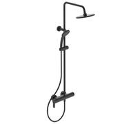 Ideal Standard Cerafine O - Set de douche avec mitigeur, diamètre 20 cm, 1 jet, noir BC750XG