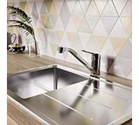 Ideal Standard CeraFlex mélangeur de cuisine BC129AA chromé, bec pivotant, BlueStart