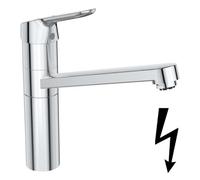 Ideal Standard - Mitigeur de cuisine CeraFlex BC136AA, chromé, basse pression, bec haut