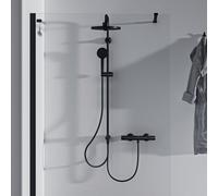 Ideal Standard Set de douche CeraTherm BD747XG sans mitigeur Ø26 cm 2 jets noir soyeux