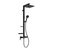Ideal Standard Ceraflow ALU+ - Set de douche avec mitigeur, 26x26 cm, 2 jets, noir soyeux BE204XG