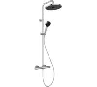 Ideal Standard - Ceraflow T25+, Colonne de douche avec thermostatique externe, Kit complet avec mélangeur de douche, Chromé