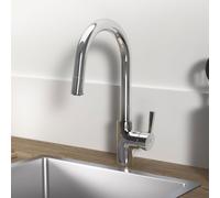 Ideal Standard Ceralife Mitigeur de cuisine pivotant basse pression avec douchette extractible, BE255AA,