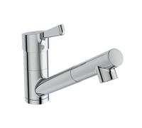 Ideal Standard Ceralife - Mitigeur d'évier avec douchette extractible, BlueStart, chrome BE249AA
