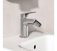 Robinet de bidet Ideal Standard Ceralife O BE021AA DN 15, Projection 95 mm, Bleu Start, Valve à ouverture par pression, Chrome